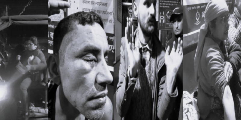 सुन्धारामा महानगर प्रहरी र फुटपाथ व्यवसायीबीच झडप, दुवैतर्फ गरी ११ जना घाइते
