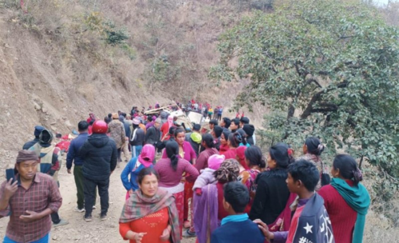 पाल्पा जीप दुर्घटना, १० जनाको घटनास्थलमै मृत्यु,१७ जना घाइते (मृतक/घाइतेको नामसहित)