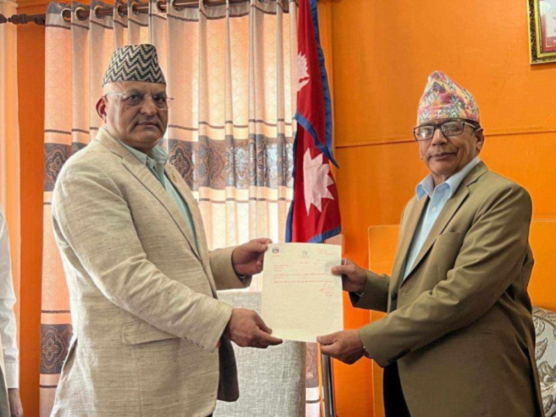 गण्डकी प्रदेशका मुख्यमन्त्री पाण्डे विश्वासको मत लिँदै
